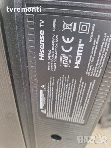 TCon BOARD,RSAG7.820.12570/ROH , за 50-инчов телевизор HISENSE Модел 50E7NQ , с дисплей JHD500H1U01-, снимка 6 - Части и Платки - 52184464