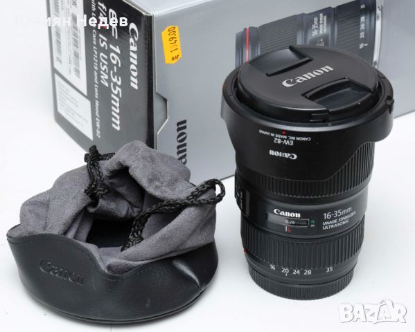 Продавам обектив Canon EF 16-35 f/4L IS USM, снимка 1 - Обективи и филтри - 46712204