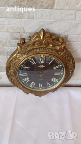 Стар полски стенен часовник - METRON - 1970г., снимка 4 - Антикварни и старинни предмети - 51336420