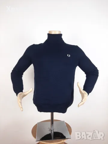 Fred Perry Roll Neck - Оригинален мъжки пуловер размер M, снимка 3 - Пуловери - 48481868