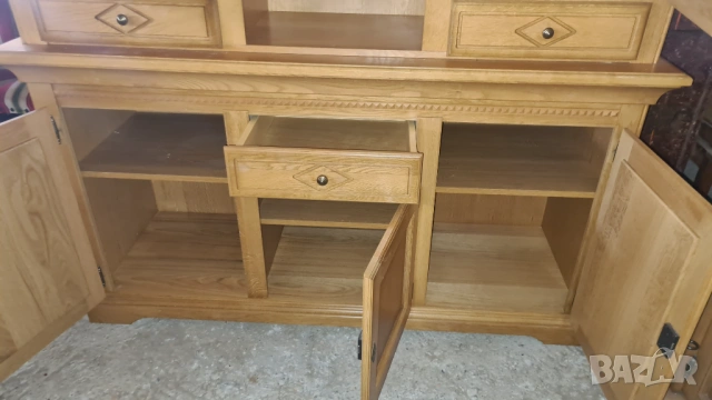 Уникален масивен дъбов бюфет – Елегантност и стил за Вашия дом!, снимка 11 - Бюфети - 54202993