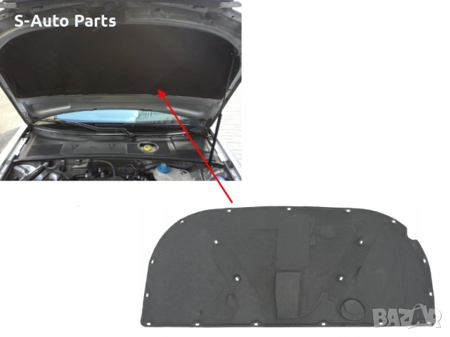 Изолация за преден капак на Audi A4 B6 (2000-2006), снимка 3 - Аксесоари и консумативи - 53913956