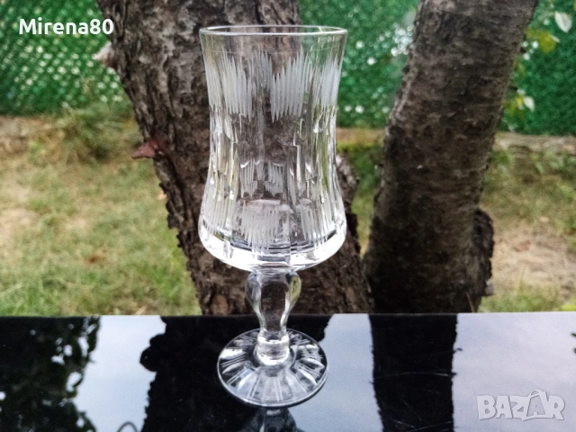 Български кристални чаши за вино - 3 бр., снимка 2 - Чаши - 51501439