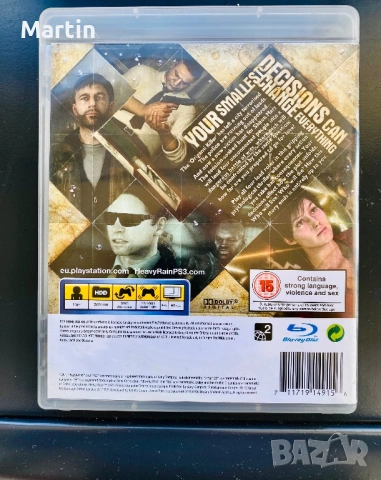Heavy Rain PS3 PlayStation 3, снимка 2 - Игри за PlayStation - 54027747