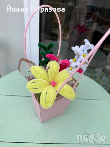 Ръчно изработен букет за всеки повод, снимка 17 - Изкуствени цветя - 54140239