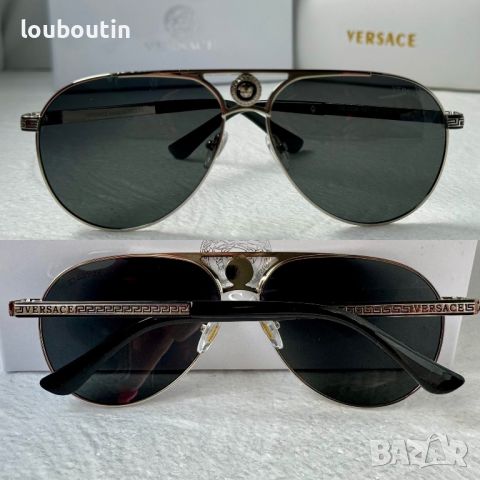 Versace 2024 мъжки слънчеви очила авиатор унисекс дамски