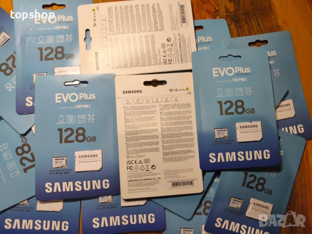 ЧИСТО НОВИ, НАЙ НИСКА ЦЕНА! Карта памет 128GB microSD Samsung EVO Plus - MB-MC128SA/EU..., снимка 3 - Карти памет - 51628701