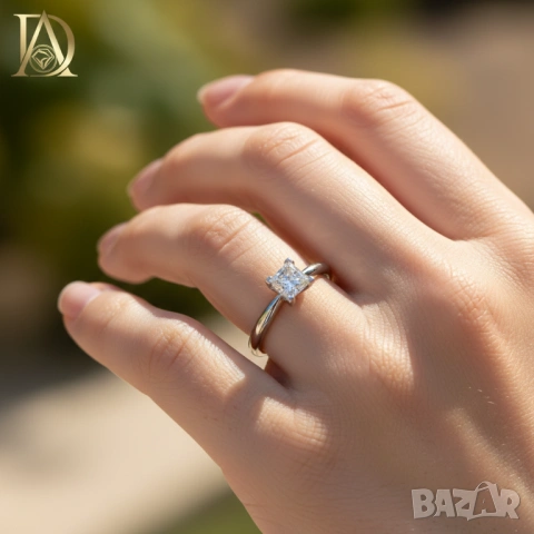 Нов Златен Пръстен с 0.86кт Естествен Диамант, снимка 2 - Пръстени - 42864291