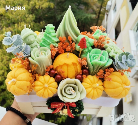 Коледни Букети , снимка 3 - Изкуствени цветя - 52332137