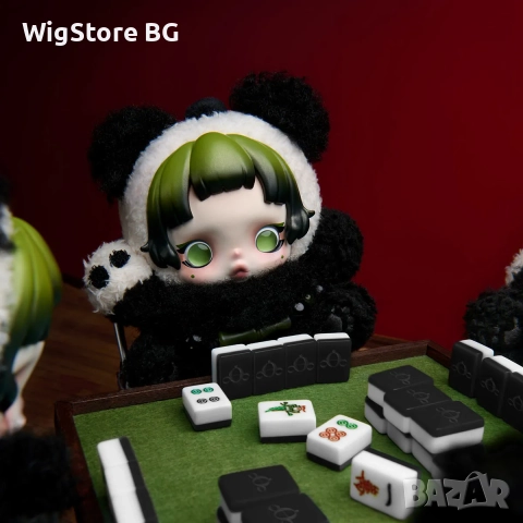 SKULLPANDA Lazy Panda Plush Doll Pendant - POP MART, 100% AUTHENTIC, снимка 3 - Кукли - 51973209