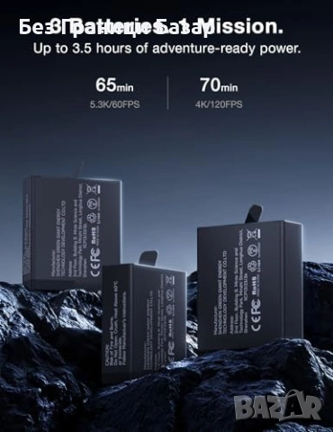 Ново Hero 13 тройно зарядно 30W USB-C PD с LED дисплей + 3 батерии, снимка 3 - Батерии, зарядни - 53648609