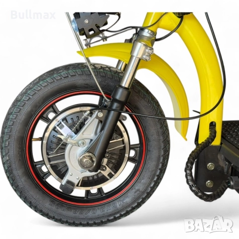  Електрическа триколка Fullmax H1 Traffic 750W, 48V/12Ah, Предно Предаване, Подсилена, 3 скорости, снимка 7 - Инвалидни скутери - 52569932