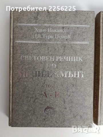 Световен речник по мениджмънт ( том 1 и 2 ) , снимка 9 - Специализирана литература - 53072813