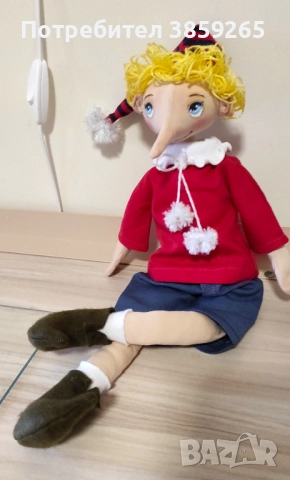 Кукла Пинокио. Ръчна изработка. , снимка 2 - Кукли - 52420931