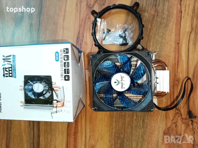 НОВИ Охладители за процесор Power Train DL-200T RGB CPU Cooler Става за всички версии на AMD и INTEL, снимка 2 - Други - 50501651