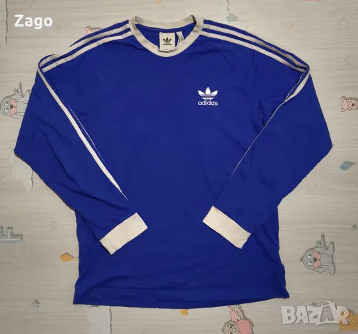 Adidas originals синя блуза , снимка 1 - Блузи - 48421385