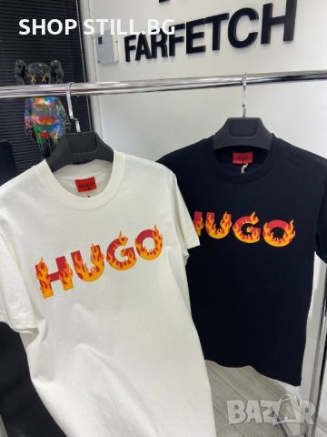 Мъжки памучни тениски HUGO, снимка 2 - Тениски - 45126144