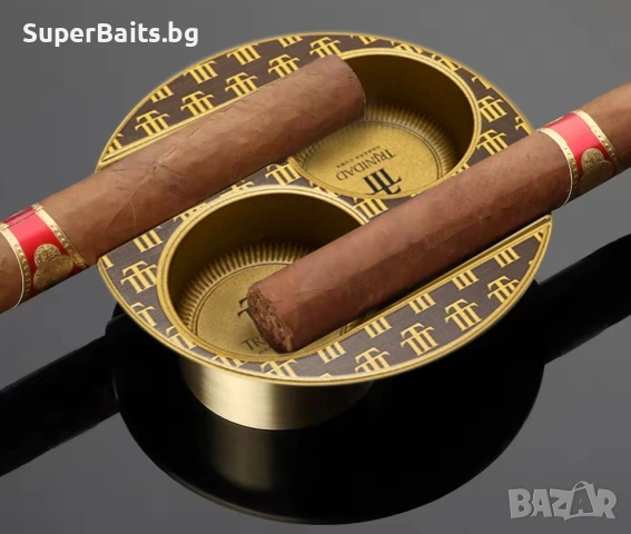 Месингов пепелник за 2 пури TRINIDAD, снимка 3 - Декорация за дома - 54282056