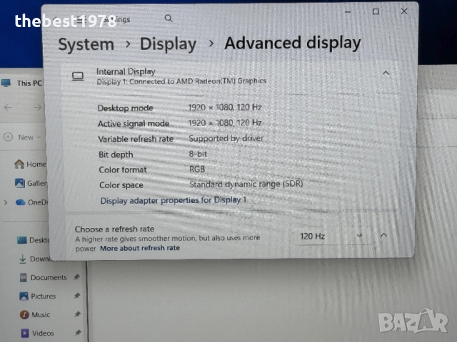120Hz Legion`Ryzen 5-5600H/RTX 3050Ti/16GB RAM/512GB SSD/Бат 6ч, снимка 8 - Лаптопи за игри - 52682506