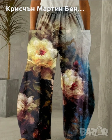 Панталон с широк крачол , снимка 9 - Панталони - 53961759