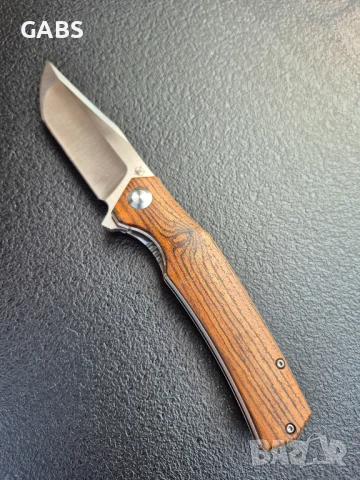 Сгъваем нож SHIROGOROV,стомана D2 с дървена дръжка,SH201, снимка 8 - Ножове - 51051667