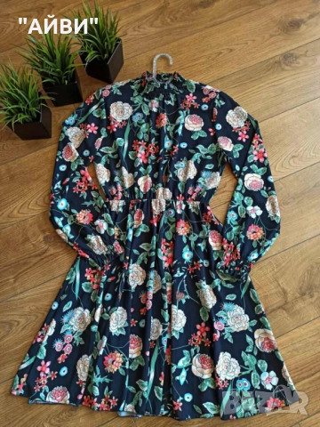 Дамска маркова цветна рокля, снимка 7 - Рокли - 52189692