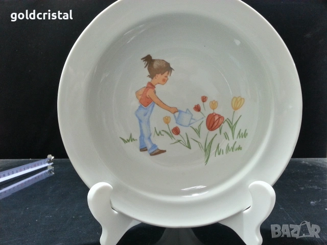 български порцелан дълбока чиния 