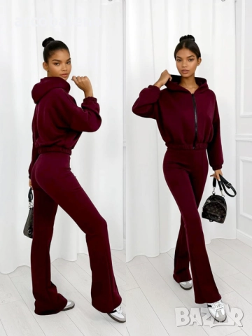 Дамски комплект от суитшърт и панталон Melissa, 4цвята , снимка 2 - Комплекти - 51991575