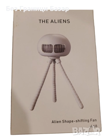 Нов Мини вентилатор извънземен дизайн, USB презареждане за бюро, колички и пътуване