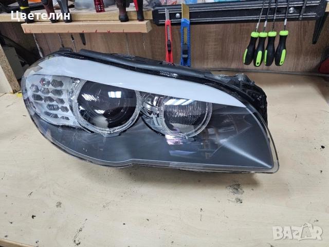 Десен фар за BMW 5 F10 ксенон незавиващ desen far бмв 5 ф10, снимка 2 - Части - 51884386