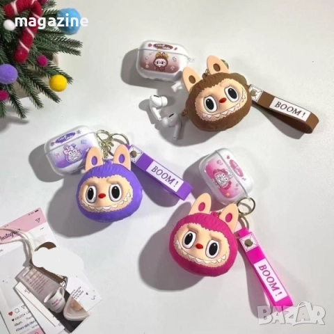 Безжични детски слушалки Labubu със кейс.