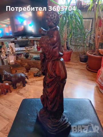 дървена статуетка, снимка 1 - Подаръци за имен ден - 45339692
