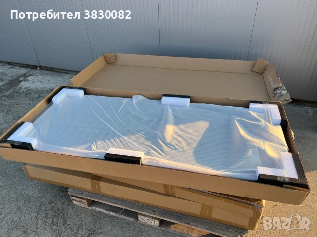 Инфрачервен отоплителен панел за стая черен 1500х600 1000W, снимка 2 - Отоплителни печки - 53784790