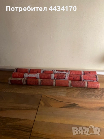 Спешно! Тапети с десен „Тухлена стена“ – 3 ролки (непълни) – Идеални за декорация