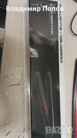 Продавам преса за коса Rowenta Karl Lagerfeld , снимка 3 - Преси за коса - 53881467