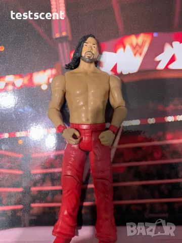 Екшън фигура WWE Shinsuke Nakamura Шинске Накамура Basic Series figure играчка Mattel Red, снимка 2 - Колекции - 48495016