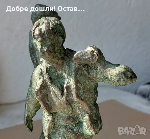 Работници, статуетка, фигура, пластика, патина, надпис и  спортист с бухалка, снимка 14 - Статуетки - 50029871