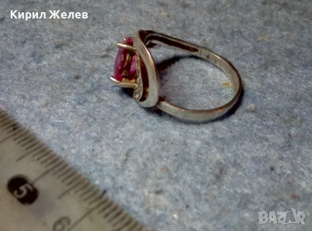 РАЗКОШЕН АЖУРЕН СКЪПОЦЕНЕН СРЕБЪРЕН ПРЪСТЕН СРЕБРО 925 с ЮВЕЛИРНО ФАСЕТИРАН АМЕТИСТ и ЦИРКОНИ 47517, снимка 10 - Пръстени - 49248041