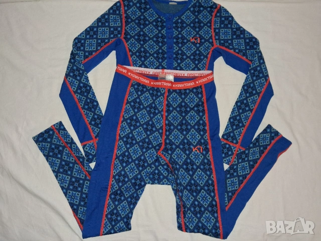 Kari Traa (S),(М) и (L) дамска термо комплект и блуза мерино 100% Merino Wool