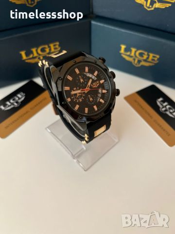 Мъжки часовник Lige + оригинална кутия., снимка 11 - Мъжки - 45761479
