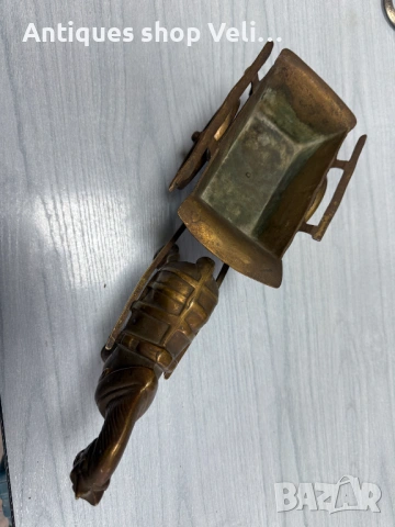 Бронзова каруца с кон №7998, снимка 5 - Антикварни и старинни предмети - 53923287