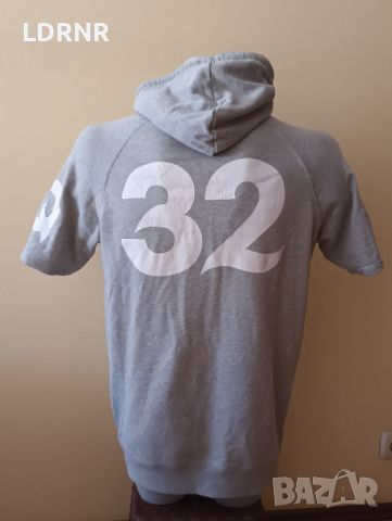 Тениска FSBN с качулка - размер M - светло сива, снимка 4 - Тениски - 46349963
