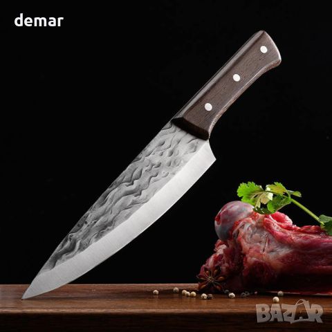 Doklasu Японски професионален нож за готвач 20 см, ръчно изработен кован, високовъглеродна стомана , снимка 2 - Прибори за хранене, готвене и сервиране - 46277058