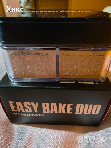 HUDA BEAUTY Easy Bake Loose Powder Duo - Cherry Peach , снимка 4 - Декоративна козметика - 52565703