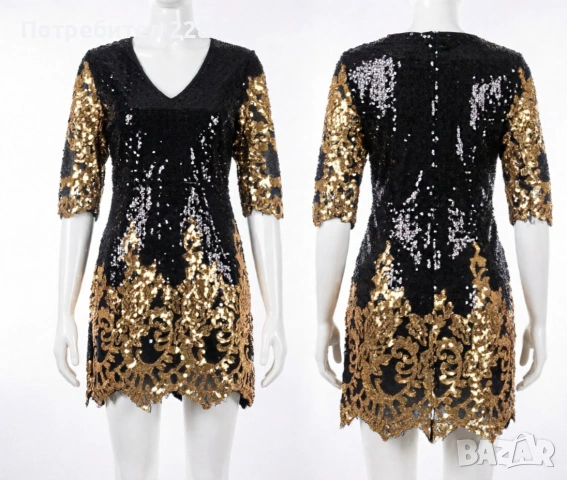 ЛУКСОЗНИ & ПАРТИ РОКЛИ - Омбре, Брокат и Пайети (Разпродажба!), снимка 3 - Рокли - 54212419