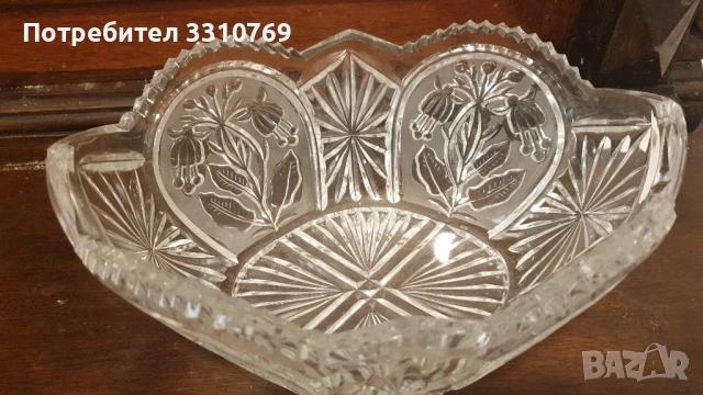 Красива кристална фруктиера. , снимка 1