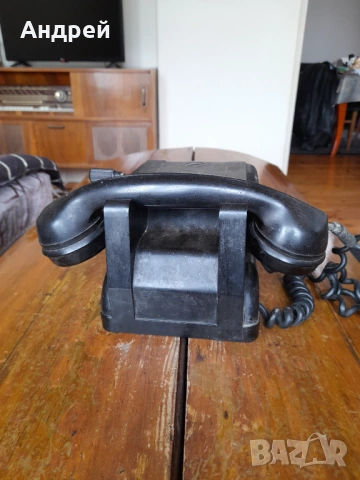 Стар телефон Т-ТМ-60, снимка 3 - Антикварни и старинни предмети - 54271755