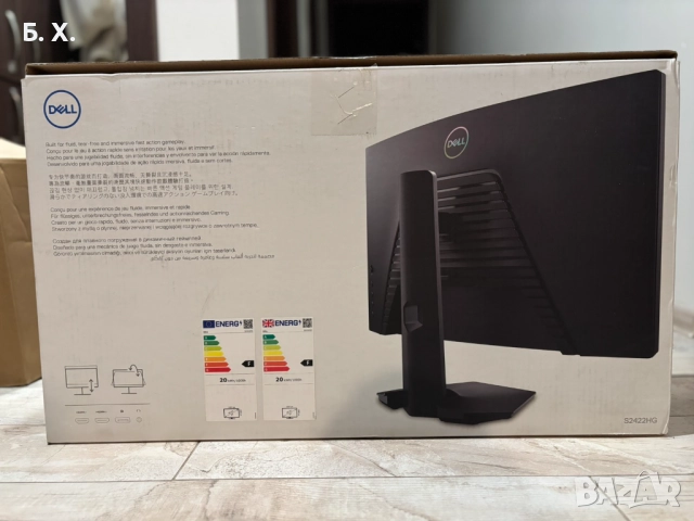 Монитор - Dell 24 Curved Gaming Monitor - S2422HG, снимка 4 - Монитори - 52596513