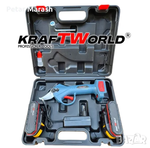 Комплект: Мини Резачка и Лозарска Ножица KraftWorld с 2бр батерии, снимка 2 - Други инструменти - 50409218