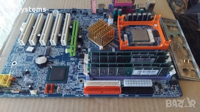 Дънна платка Gigabyte GA-8IG1000 Socket 478 CPU+FAN+RAM, снимка 4 - Дънни платки - 52258552